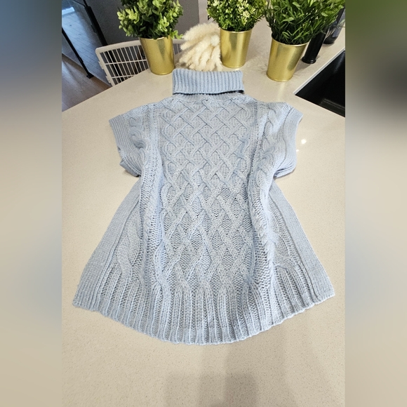 NWOT RW&CO Superbe haut sans manche en tricot épais bleu clair - Picture 7 of 8